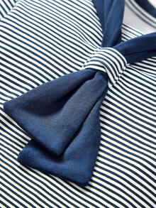 SHEIN Baby Boy Striped Print 2 In 1 Tee - Multicolor - View 8