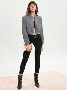 GENKIRA Women Overcoats - Grey - View 4