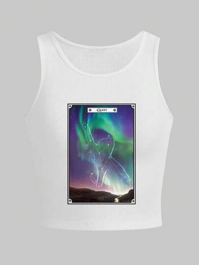 Letter Graphic Tank Top