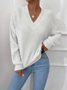 EURMUSE 領落肩毛衣