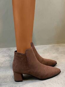 女士時尚靴子 - 棕色 - 查看 3