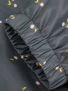 Chubasquero estilo chaqueta para niña preadolescente, impermeable para la primavera, cortavientos ligero - Gris - View 7