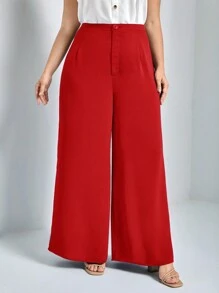 SHEIN Essnce Plus Pantalon Ample À Plis