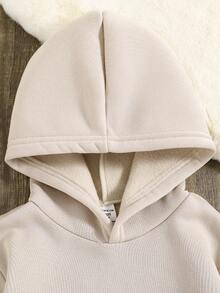 SHEIN Tween Girl Butterfly & Letter Graphic Sweatshirt - Khaki - View 4