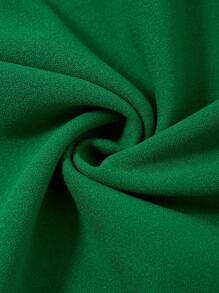 SHEIN Clasi Váy tay áo đèn lồng rắn - màu xanh lá - Xem 8