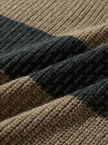 Manfinity 男士雙色落肩袖套頭毛衣 - 彩色 - 查看 7