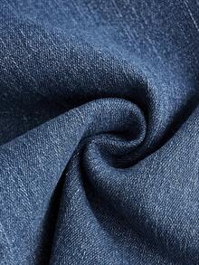 SHEIN Teen Girl Flare Leg Jeans - Dark Wash - View 4