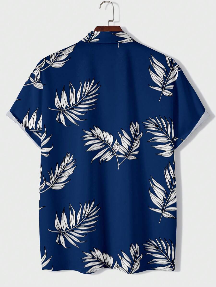 Men Tropical Print Hawaiian Shirt SHEIN USA