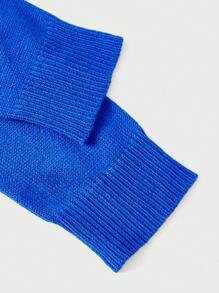 Manfinity NiteLyfe Men Solid Turtleneck Sweater - Blue - View 4