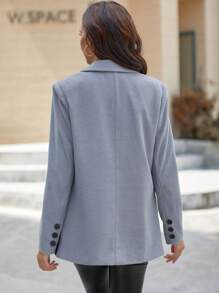 SHEIN Clasi Hai âm Đôi ngực Áo vest - Nhiều màu - Xem 2