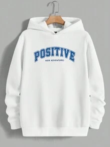 Manfinity RebelGame 男士字母圖案連帽衫&腰部抽繩衛褲 - 彩色 - 查看 3