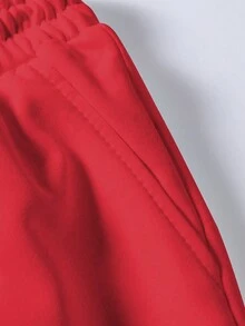 Manfinity Homme Men Slogan Graphic Tee & Drawstring Waist Sweatpants - Multicolor - View 6