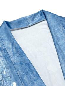 Áo khoác nữ Hoa Giải trí - Màu xanh lam - Xem 3