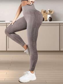 Easithlete 寬腰帶運動打底褲