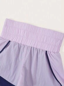 SHEINNeu Shorts sportivi 2 in 1 bordo a contrasto