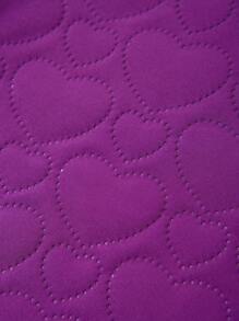 SHEINNeu 拉鏈開襟背帶連身褲 - 紫色 - 查看 6