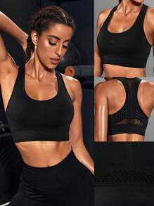 Easithlete 3 Packs Racerback Sports Bra - Multicolor - View 3