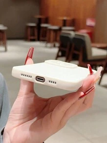 SHEIN White Phone Case - Beige - View 3