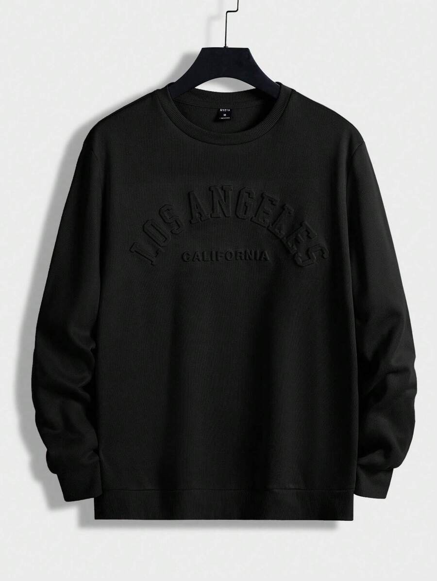 Manfinity VCAY 2pc Men's Casual Crew Neck Sweatshirts Soft  Comfortable Stylish