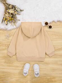 SHEIN Fille Sweat-Shirt À Capuche Dessin Animé Épaule tombante