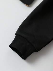 SHEIN 男小童字母圖案衛衣和衛褲 - 彩色 - 查看 5