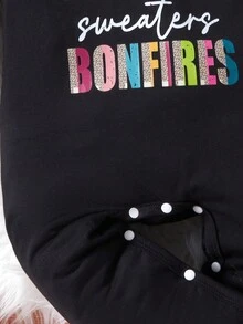 Baby Boy Slogan Graphic Jumpsuit - White - View 4