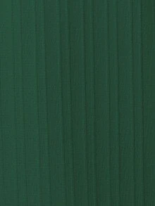 SHEIN Clasi Viền tương phản tay cánh Thắt lưng Váy sơ mi - màu xanh lá - Xem 3