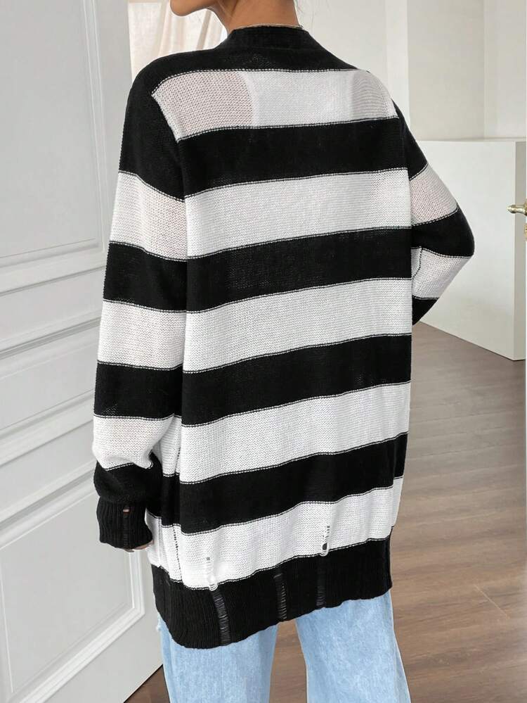 Two Tone Dual Pocket Cardigan
