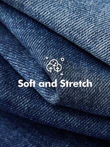 Ripped Skinny Jeans - Blue - View 4