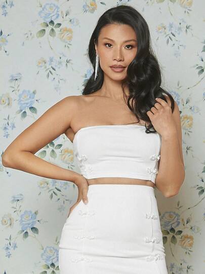 EastFlair 素色抹胸上衣