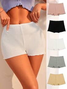 Snug Zone 5 piezas Boyshorts unicolor tejido de canalé - Multicolor - Ver 1