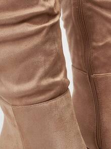 MOTF PREMIUM SLOUCHY BLOCK HEEL BOOTS - Khaki - View 7