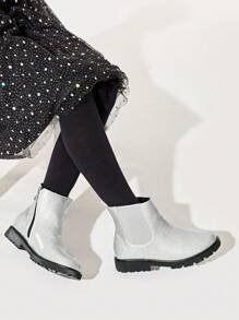 Fashionable & Cool Street Style Girls' Thermal Lined Chelsea Short Boots