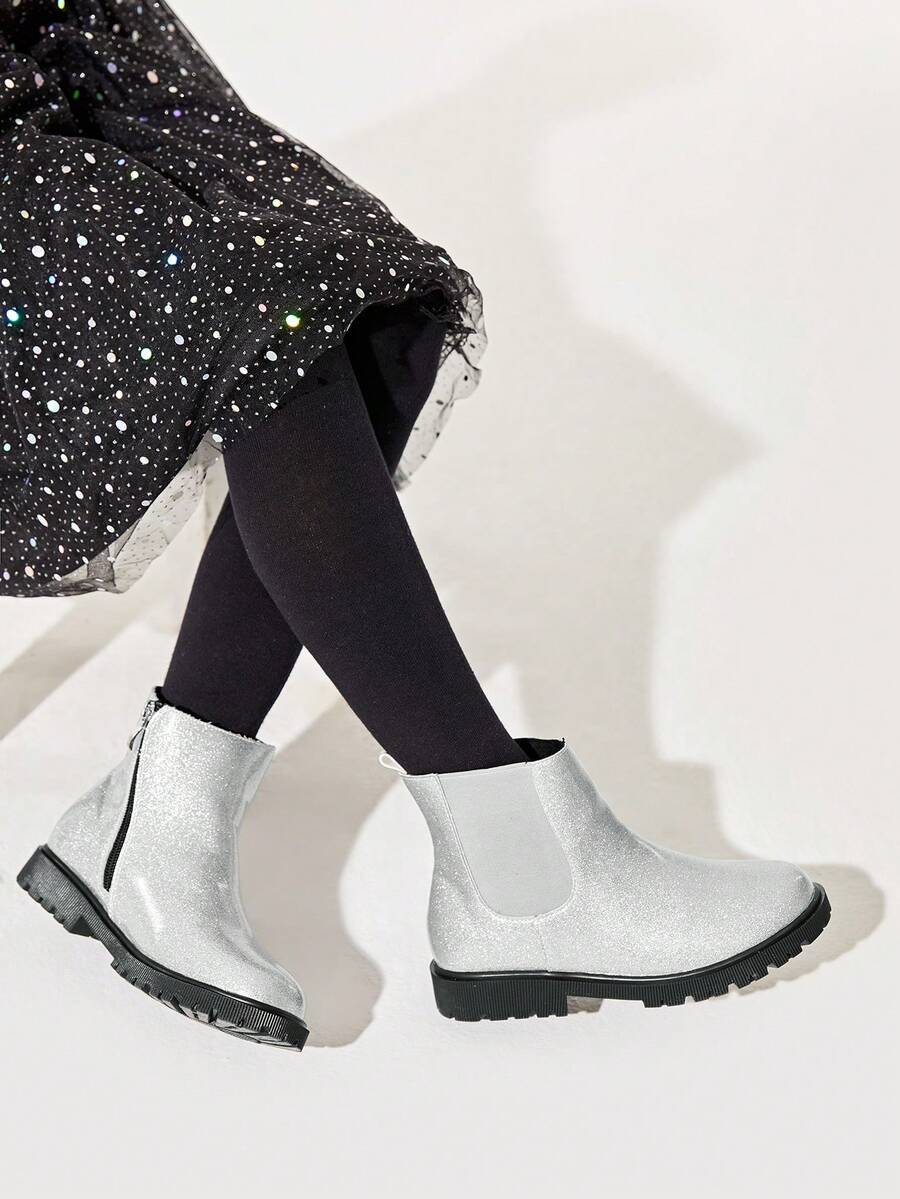 Fashionable & Cool Street Style Girls' Thermal Lined Chelsea Short Boots