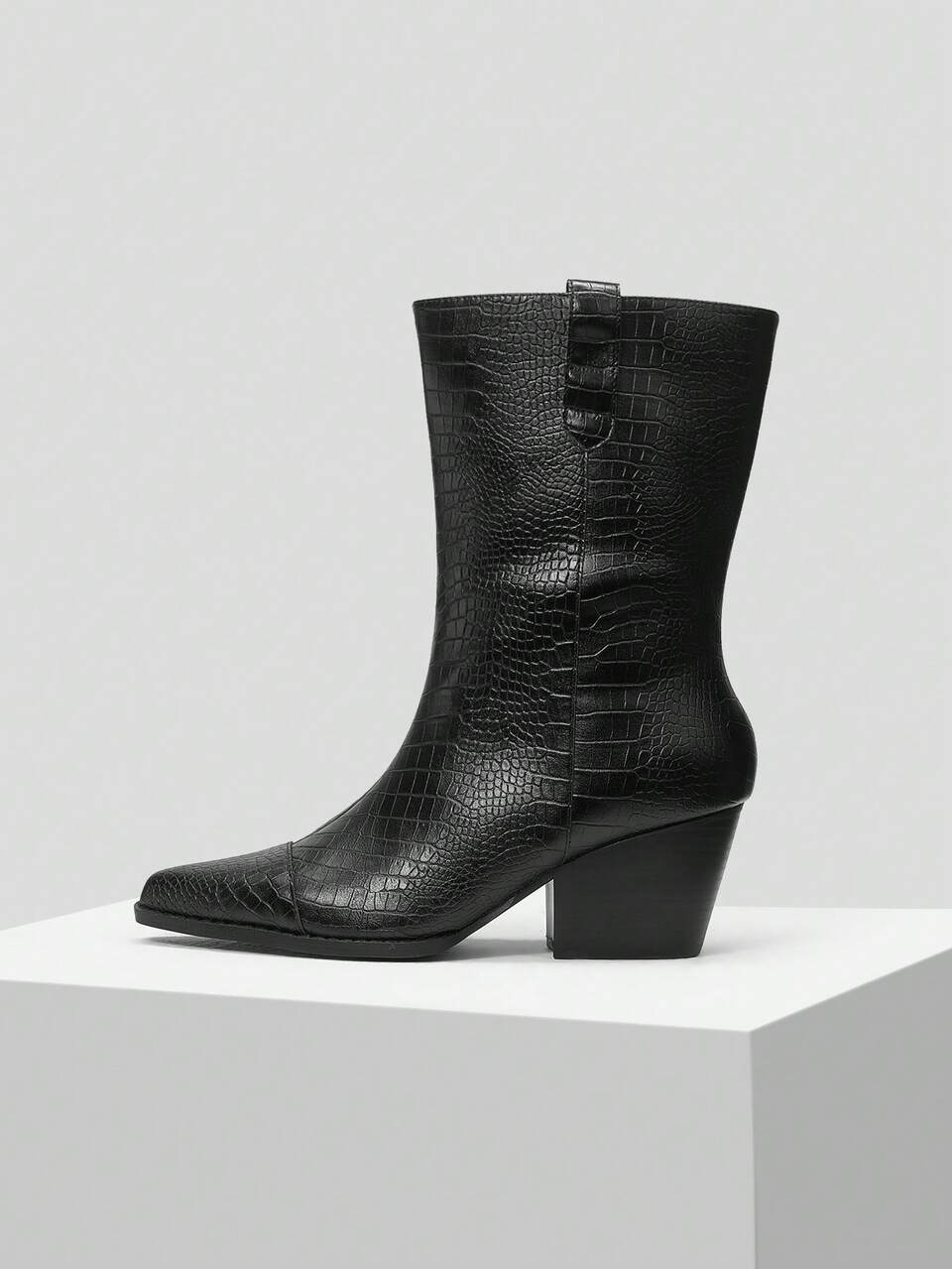 MOTF CHUNKY HEEL COWBOY BOOTS
