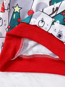 男嬰聖誕圖案運動衫適用於聖誕 - 白色 - 查看 6