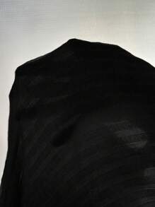 SHEIN Frenchy Surplice Neck Wrap Hem Bodycon Dress Black Summer