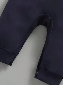 男嬰紳士服裝，連身衣風格連身衣和領結，適合正式場合、婚禮、派對、宴會、新生兒禮物 - 灰色 - 查看 8