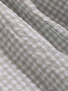 DAZY Plaid Print Button Front Shirt,Long Sleeve Tops - Green - View 8