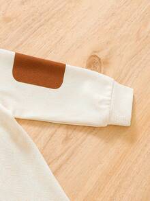 男嬰小狗印花拼接領連身褲 - 彩色 - 查看 6