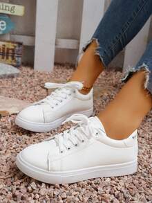 Zapatos de moda popular blanco - Blanco - Ver 2