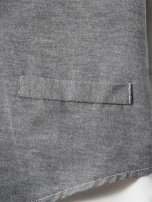 Tween Boy Solid Bow Front Shirt & Pants & Vest Jacket - Grey - View 3