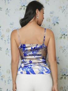 EastFlair 熱帶圖案吊帶上衣