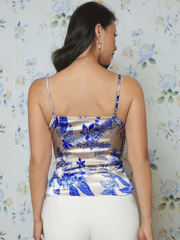 Tropical Print Cami Top