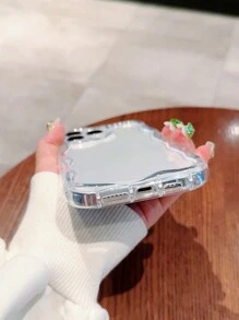 SHEIN 奶油色氣囊材料防震手機外殼 - 無色 - 查看 3