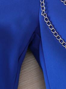 SHEIN Young Girl Car & Letter Graphic Tee & Pants & Bag - Blue - View 7