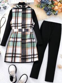 SHEIN Tween Girls Set - MultiWarna - View 2