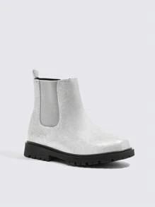 Fashionable & Cool Street Style Girls' Thermal Lined Chelsea Short Boots