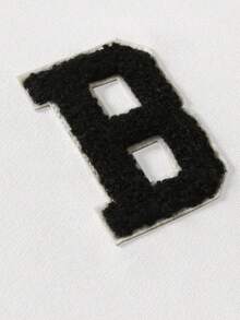 Manfinity Homme Men Fuzzy Letter Patched Sweatshirt & Sweatpants - White - View 5