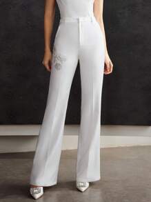 MOTF PREMIUM FLORAL BEADED SUIT PANTS